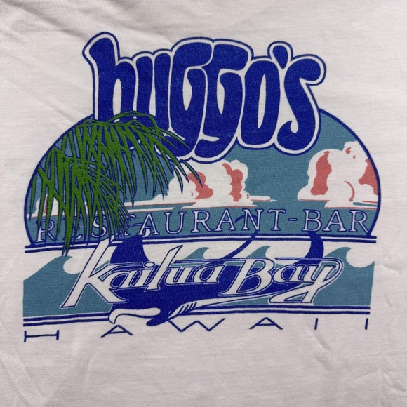 crazy shirts Other - Vintage Crazy Shirts Shirt Mens Large White Huggo's Kailua Bay Hawaii 90s